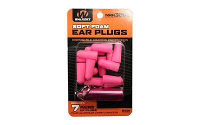Walkers 7pk Pnk Foam Plug W/case