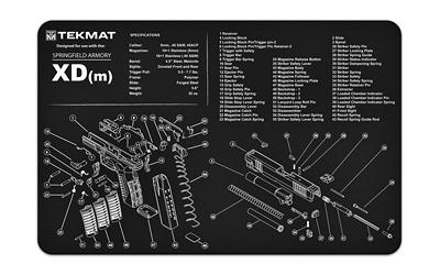 Tekmat Pistol Mat Sprngfld Xdmdm Blk