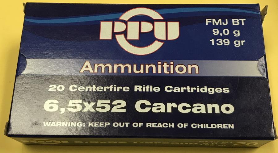 Prvi Partizan PPU 6.5x52 Carcano 139gr