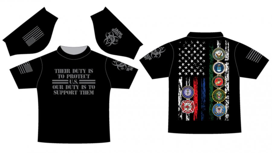 BK - 3XL - V-neck Dri-fit