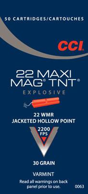 CCI Varmint 22 Magnum Jacketed Hollow