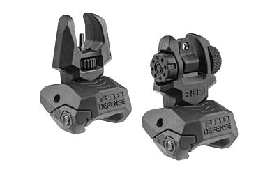 FAB Defense Flip Up Front & Rear Sight Set Fits Picatinny Rails Black FX-FRBSKIT 