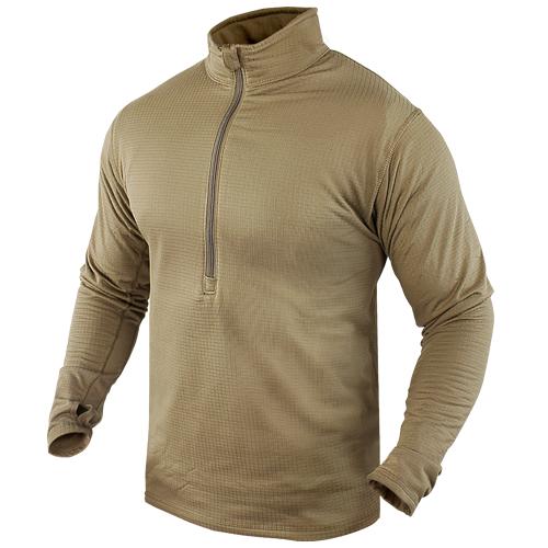 Base II Zip Pullover Tan LRG