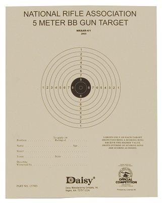 Daisy Air Rifle Paper Target 50