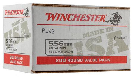 Winchester Ammo WM193150 USA 5.56x45mm NATO 55 gr Full Metal Jacket (FMJ) 200 round box