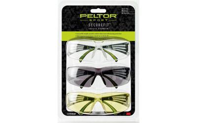 Peltor Securefit 400 Eye Prot 3-pack