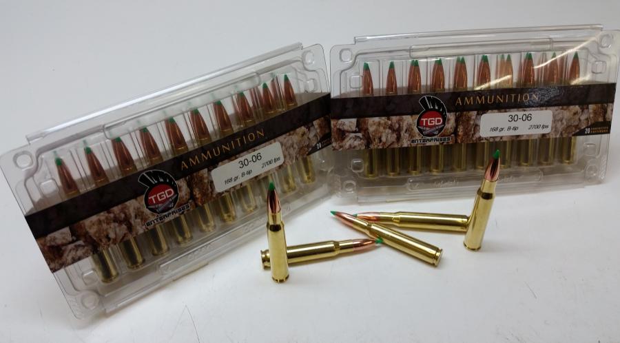 TGD 30-06 168 GR Nosler Btip