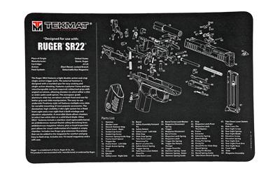 Tekmat Pistol Mat Ruger Sr22 Blk