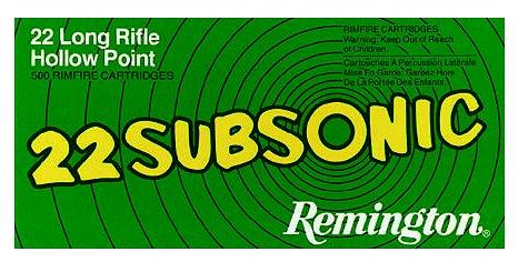 Remington Ammunition Subsonic 22 LR Hollow