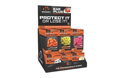 Walkers Ear Plug Dsply 58 Packs
