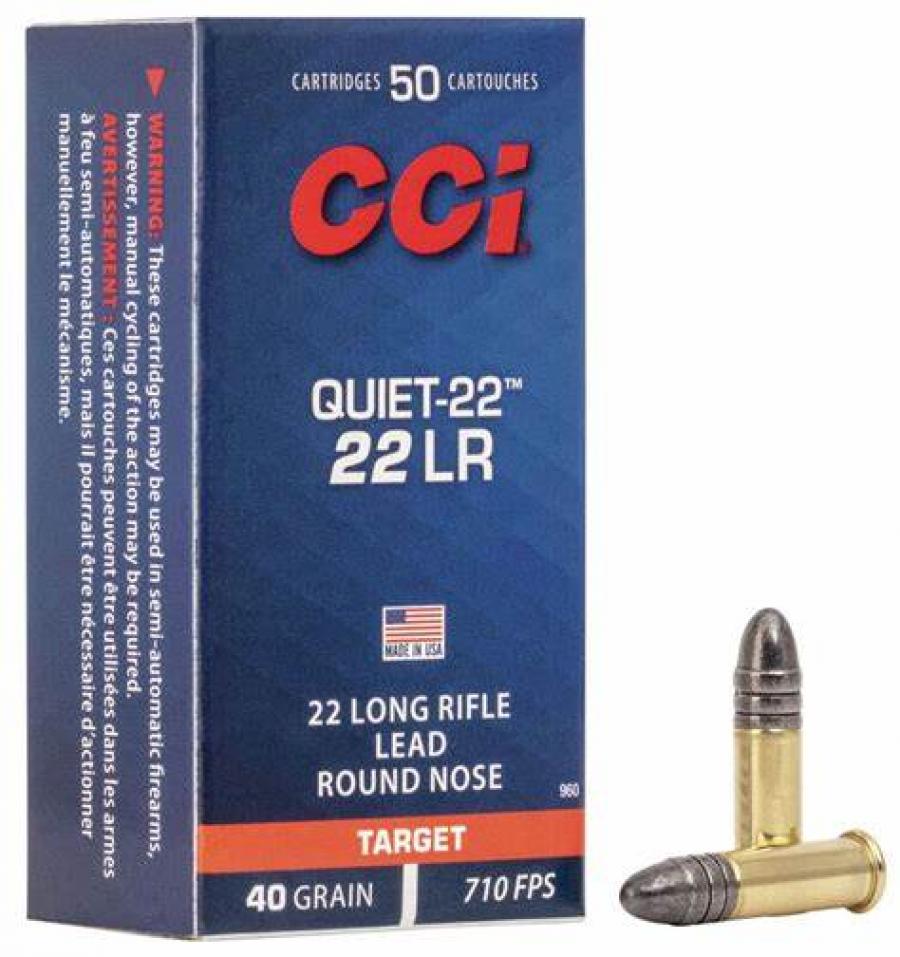 CCI 22lr 40gr LRN Quiet-22 50