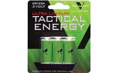 Las Viridian Cr123a Lith Battery 3pk