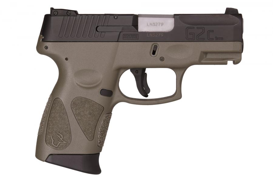 Taurus G2C 9mm Blk/odgreen 3.2" 12+1