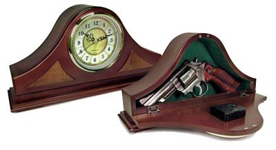 PSP Concealment Mantle Clock 14x7x3 Wood