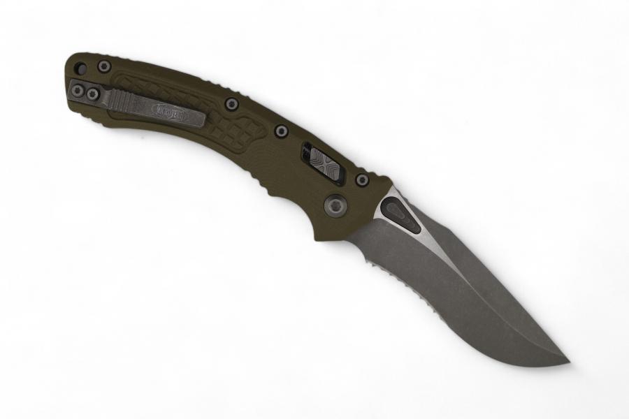 Amphibian® - RAM-LOKTM S/E Frag G-10 OD Green Apocalyptic® Partial Serrated-img-0