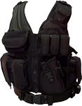 Red Rock Cross Draw Vest Black