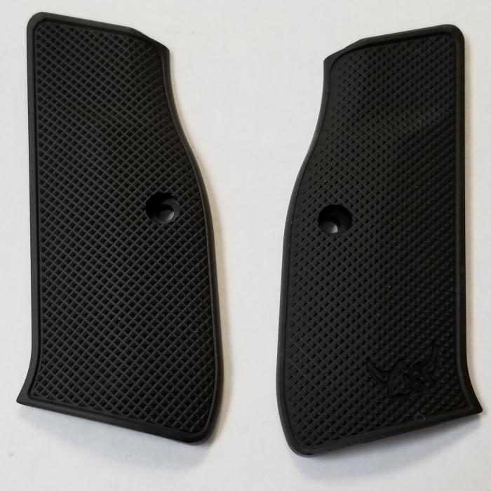 Henning Full-checkered Contour Grip BLK