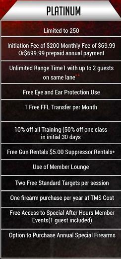 Platinum Annual Membership