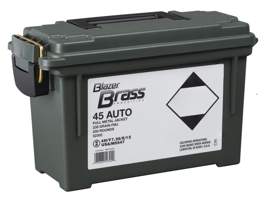 Cci 45acp 230gr Fmj 200rd Blazr