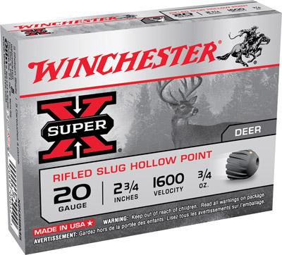 Winchester Super-x Slugs 20 ga 2.75"