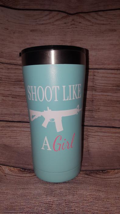 Shoot Like a Girl 20oz Tumbler