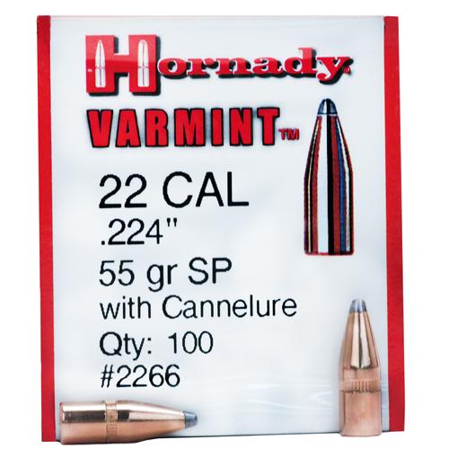 Hornady 22 Caliber Bullets (.224) 55