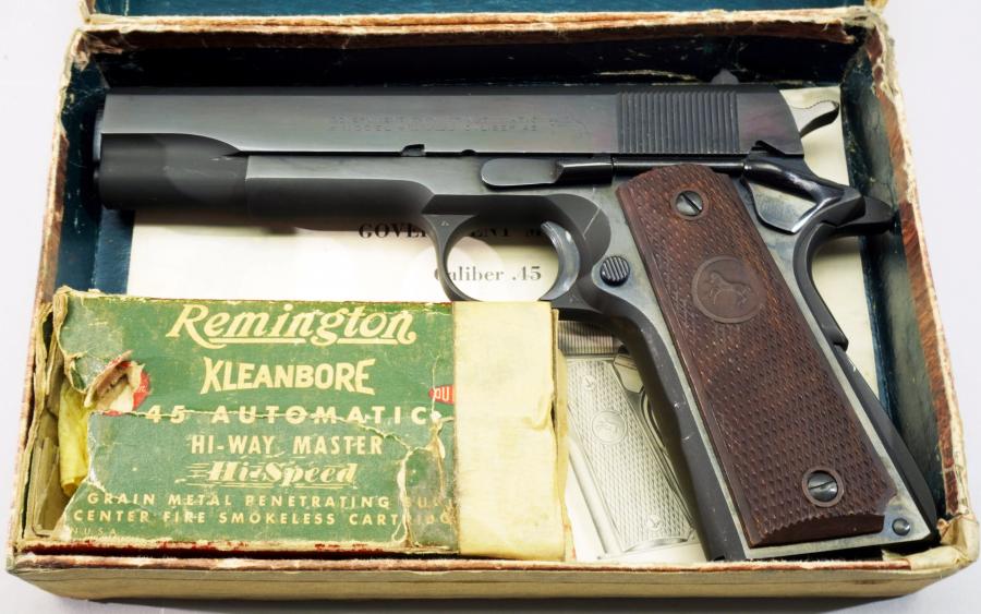 Colt Government Model .45 ACP (1957) – Colt Archive Letter – Original Box -img-0