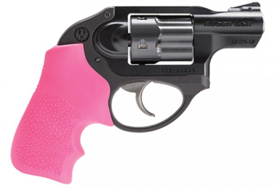 Hogue Rubber Grip Ruger Lcr/lcrx Pink