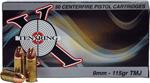 Ten X Ring Ammo 9mm 115gr.