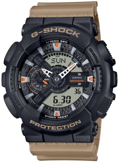 G Shock Ga110tu1a5cr Black Dial Tan Band Cr1220 Adventure Shooting Sports