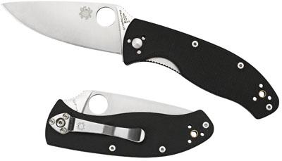 Spyderco Tenacious Folder Plain Blade Black