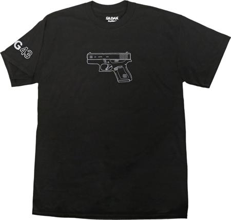Glock Aa46100 G43 Tshirt S BLK