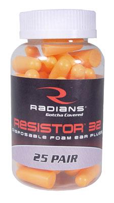 Radians Foam Earplugs Orange