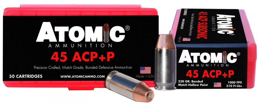 Atomic 00433 45acp+p 230 Bonded Match
