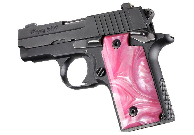 Hogue Sig Sauer P238 Pink Pearl