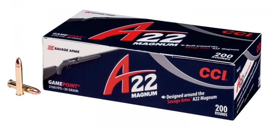 CCI A22 22wmr 35gr JSP 200rds