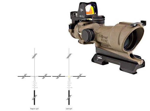 Acog 4x32 Fde Blk/amber 5.56mm