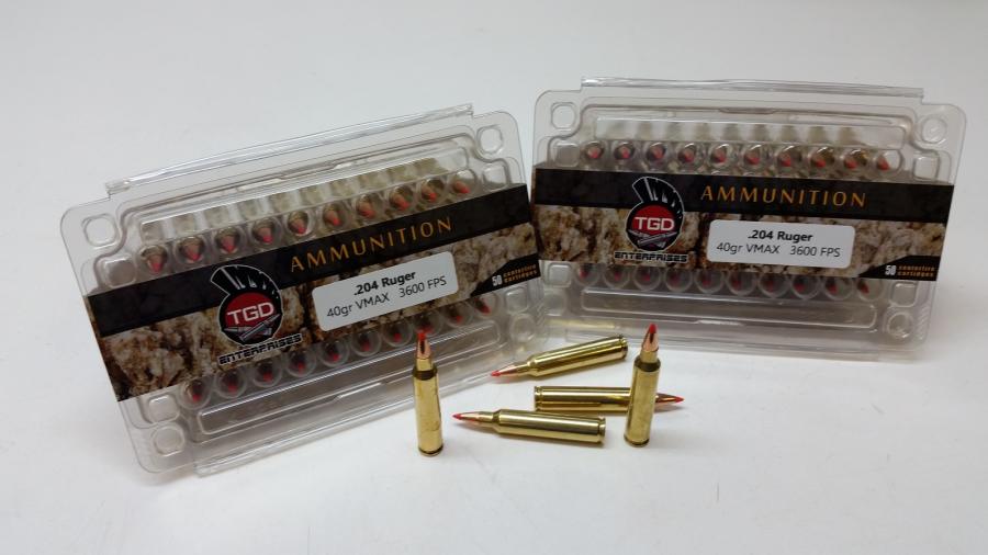 TGD 204 Ruger 40 GR Vmax