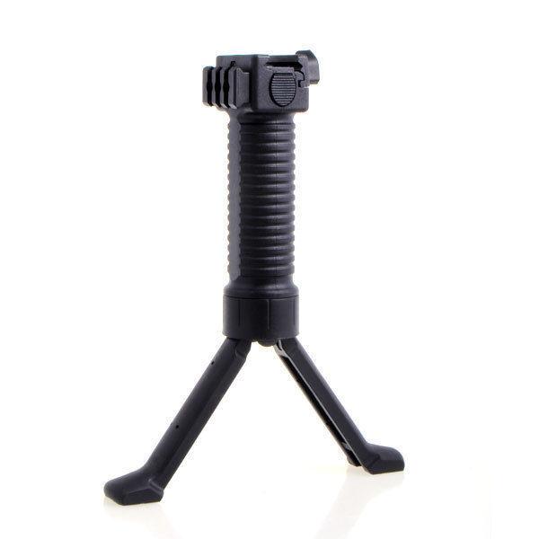 Vertical Grip With Push Button Bipod