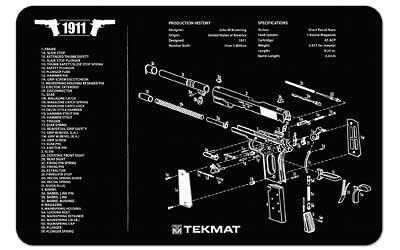 Beck Tek Pistol Mat 1911 Blk