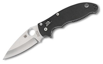 Spyderco Manix2 Black G10 Plainedge