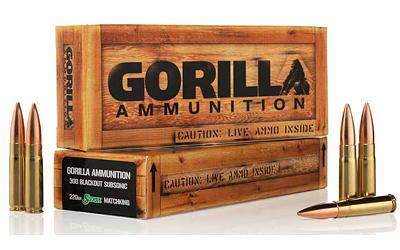 Gorilla 300blk 220gr Subsonic 20/200