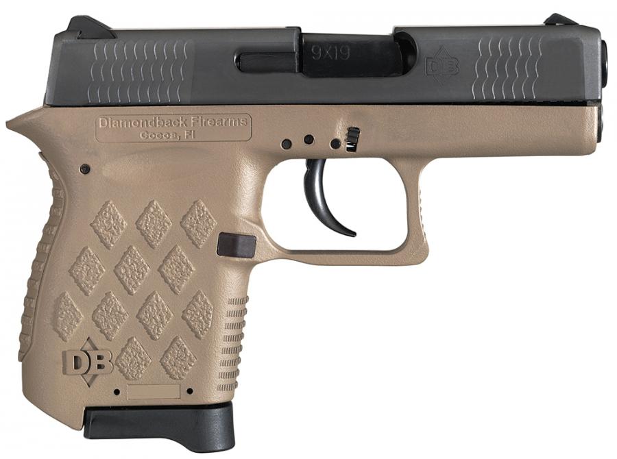 Diamondback DB9 9mm 3" 6rd FDE