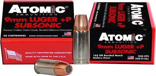 Atomic Ammo 9mm Luger Subsonic