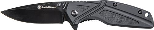 S&w Knife Black Rubber 3" Blk