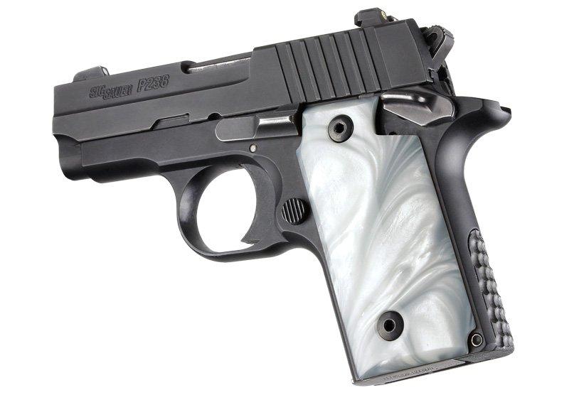 Hogue Sig Sauer P238 White Pearl