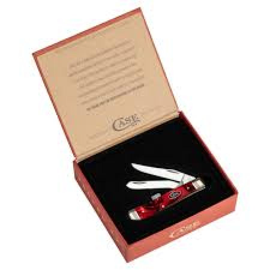 Case Xx Cinnamon Swirl Kirinite Mini Trapper Folding Knife With