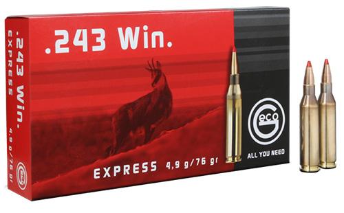 Geco 283440020 .243 Winchester 76 GR