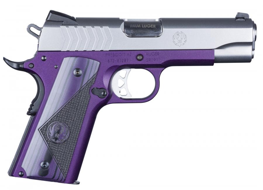 Rug Sr1911-cmd-lw 9mm Pst Purp