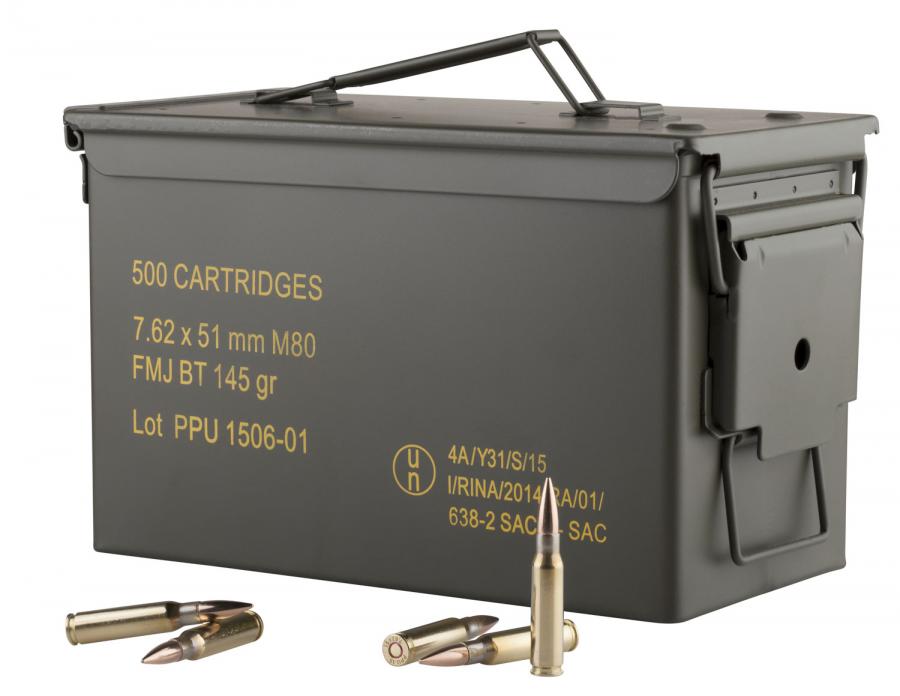 PPU Ppn762mc Mil-spec M80 Metal Can